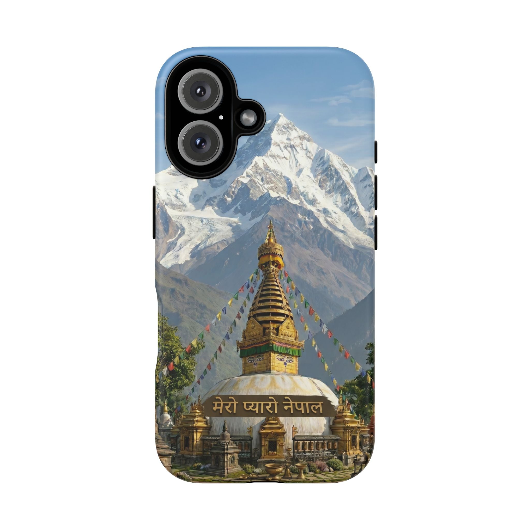 Phone Case - Himalayan Mountain & Stupa Tough Case (Durable Protective Phone Cover)
