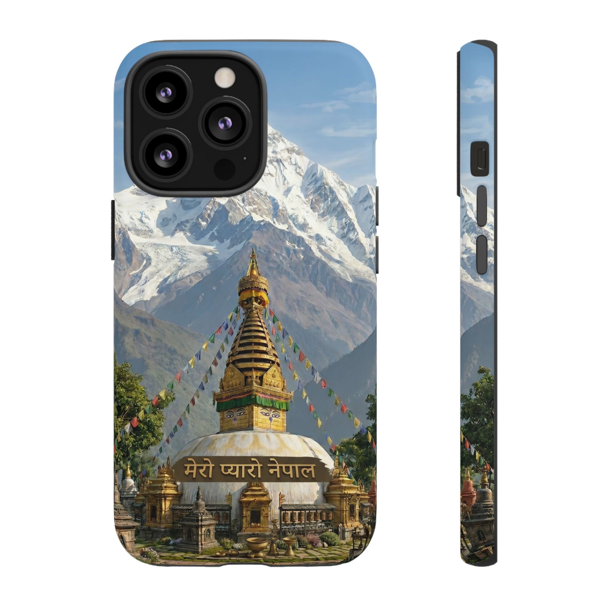Phone Case - Himalayan Mountain & Stupa Tough Case (Durable Protective Phone Cover)