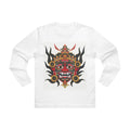 Lakhey Heritage Long Sleeve Tee – Nepal Cultural Lakhey Design (Premium Edition) Long Sleeve Tee — Mythic Red Demon Graphic