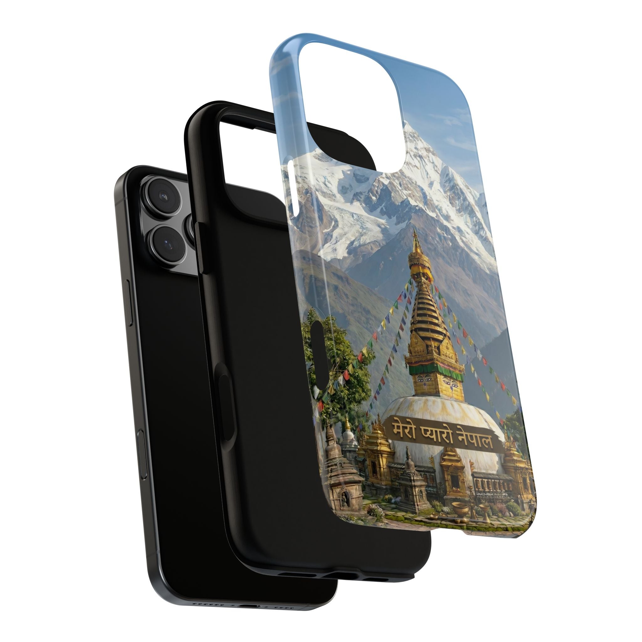 Phone Case - Himalayan Mountain & Stupa Tough Case (Durable Protective Phone Cover)