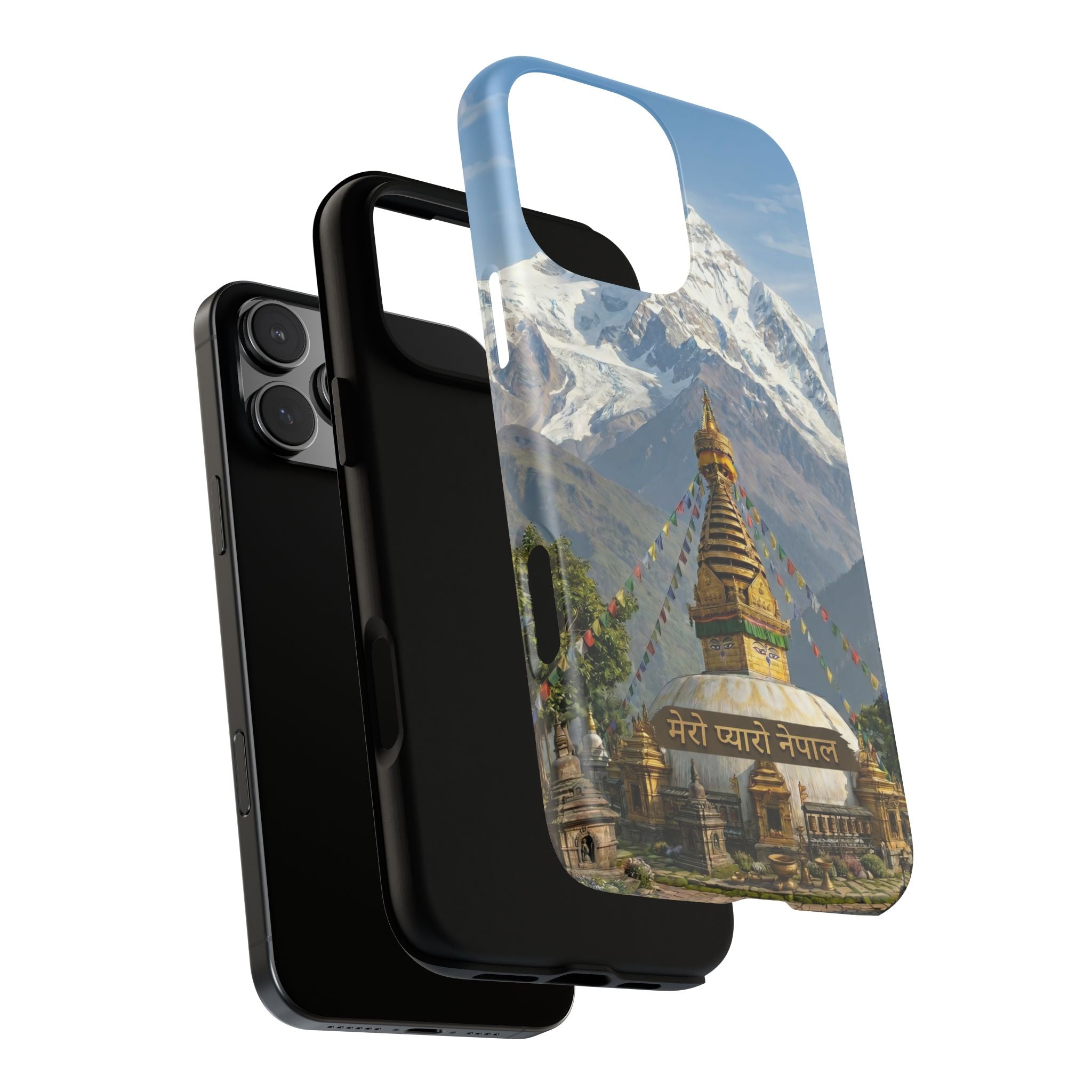 Phone Case - Himalayan Mountain & Stupa Tough Case (Durable Protective Phone Cover)