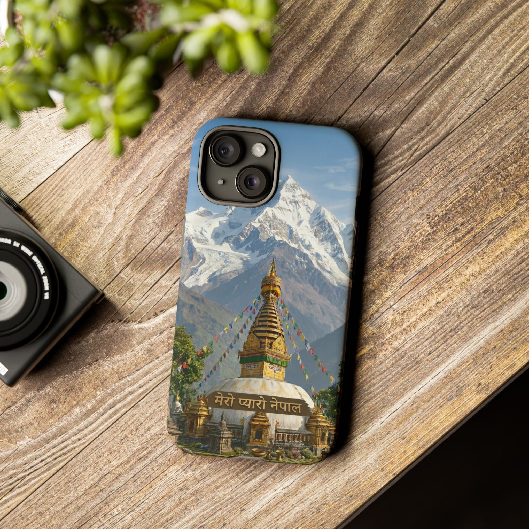Phone Case - Himalayan Mountain & Stupa Tough Case (Durable Protective Phone Cover)