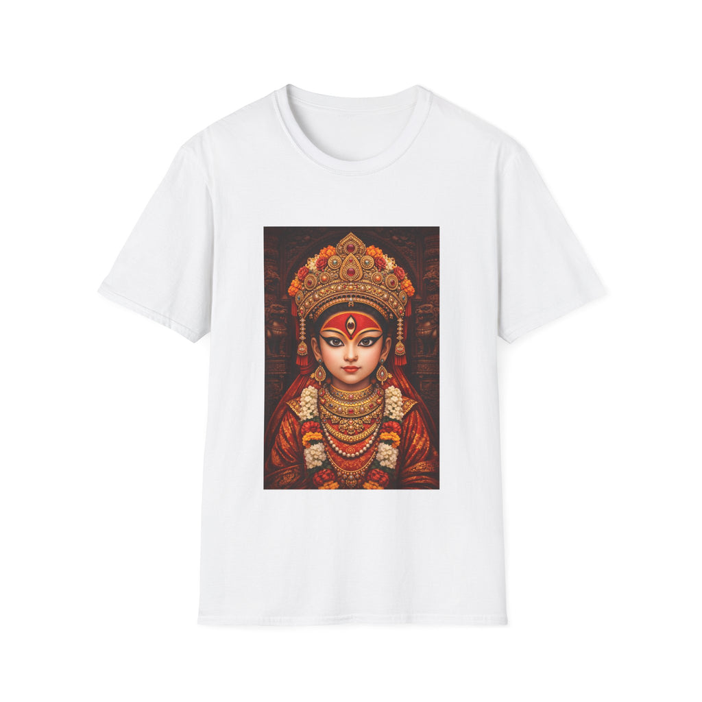 Goddess Durga Portrait T-Shirt — Hindu Divine Art Tee for Puja & Festivals
