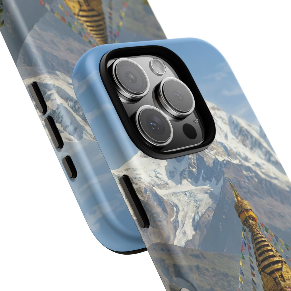 Phone Case - Himalayan Mountain & Stupa Tough Case (Durable Protective Phone Cover)