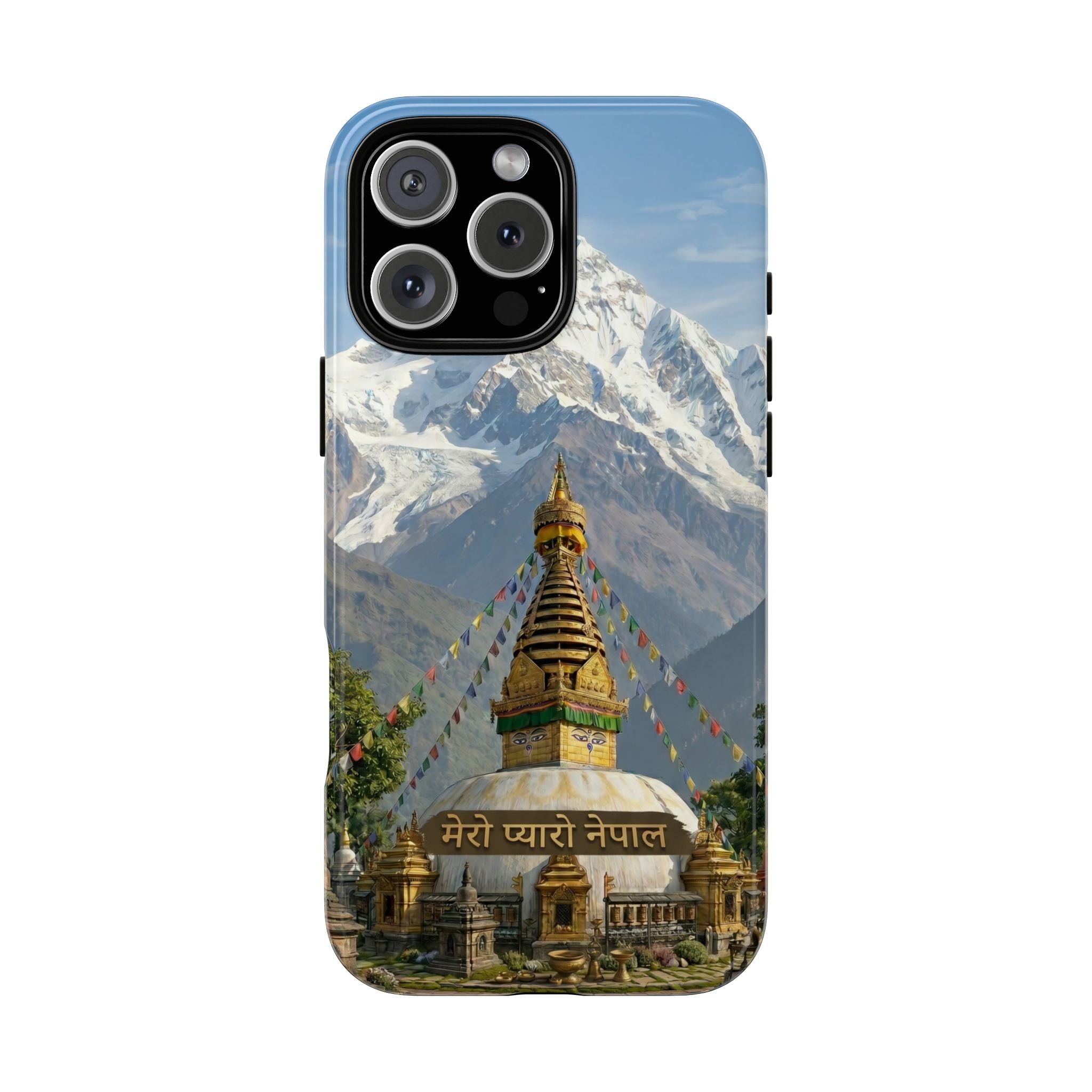 Phone Case - Himalayan Mountain & Stupa Tough Case (Durable Protective Phone Cover)