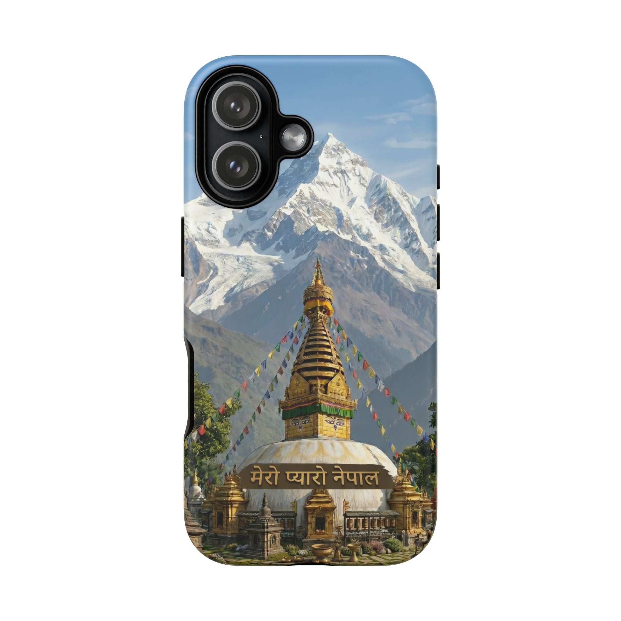 Phone Case - Himalayan Mountain & Stupa Tough Case (Durable Protective Phone Cover)