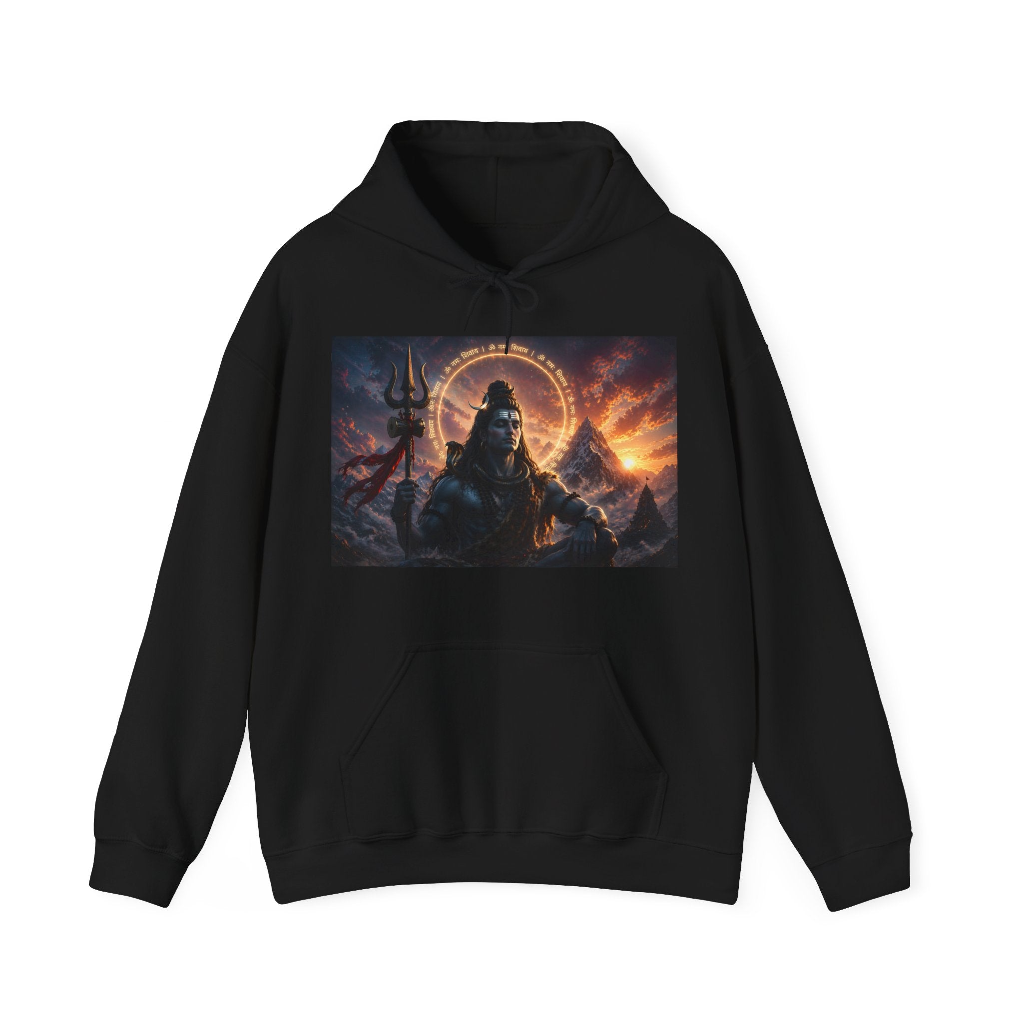Lord Shiva Hoodie ॐ नमः शिवाय – Mahadev Shiva Graphic Hoodie – Divine Power Streetwear