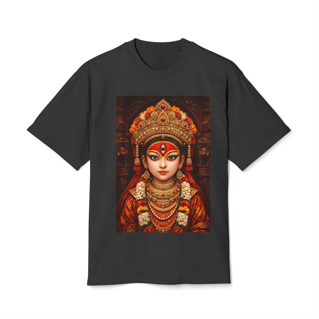 Kumari Goddess T-Shirt | Traditional Nepali Art Tee | Cultural Heritage Streetwear