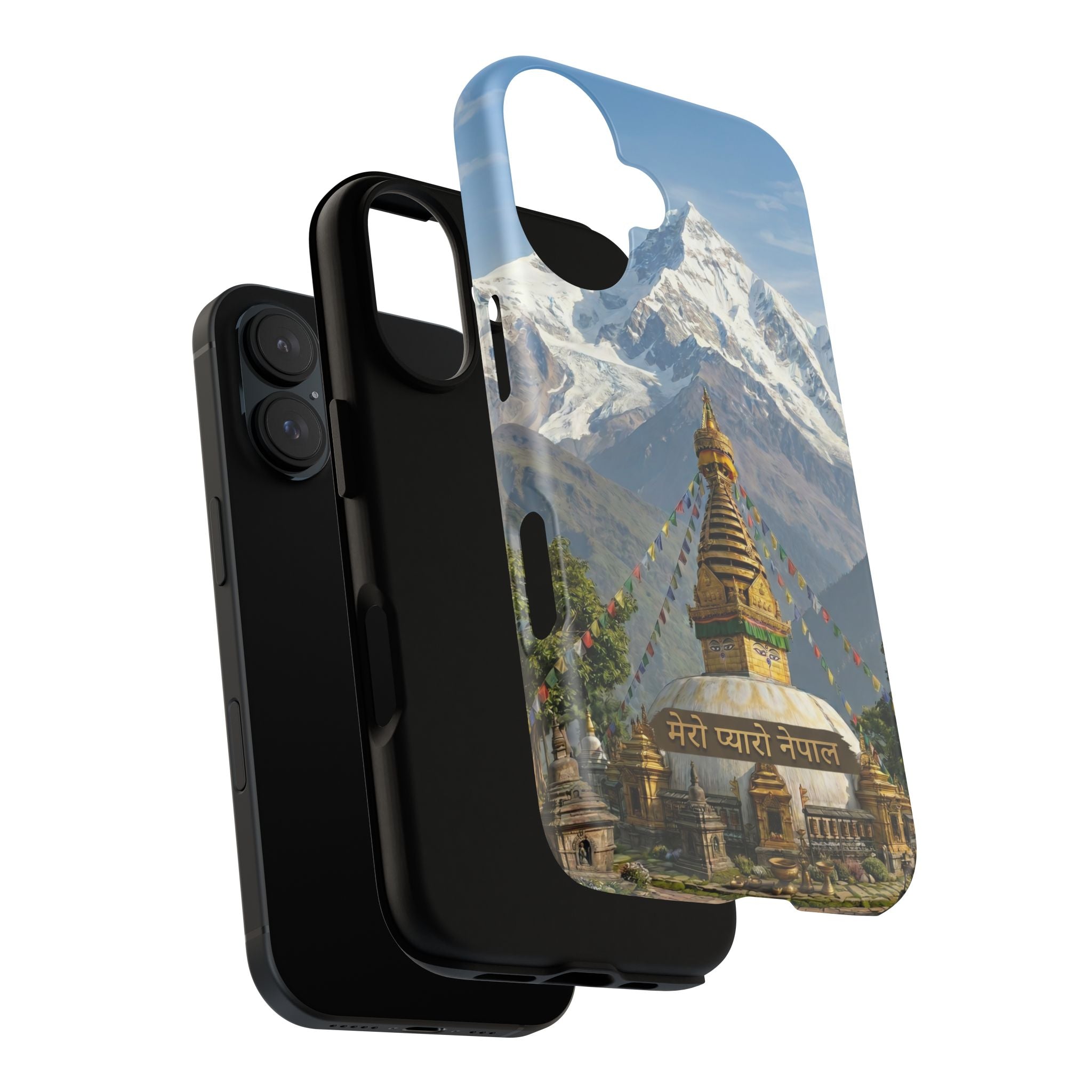Phone Case - Himalayan Mountain & Stupa Tough Case (Durable Protective Phone Cover)