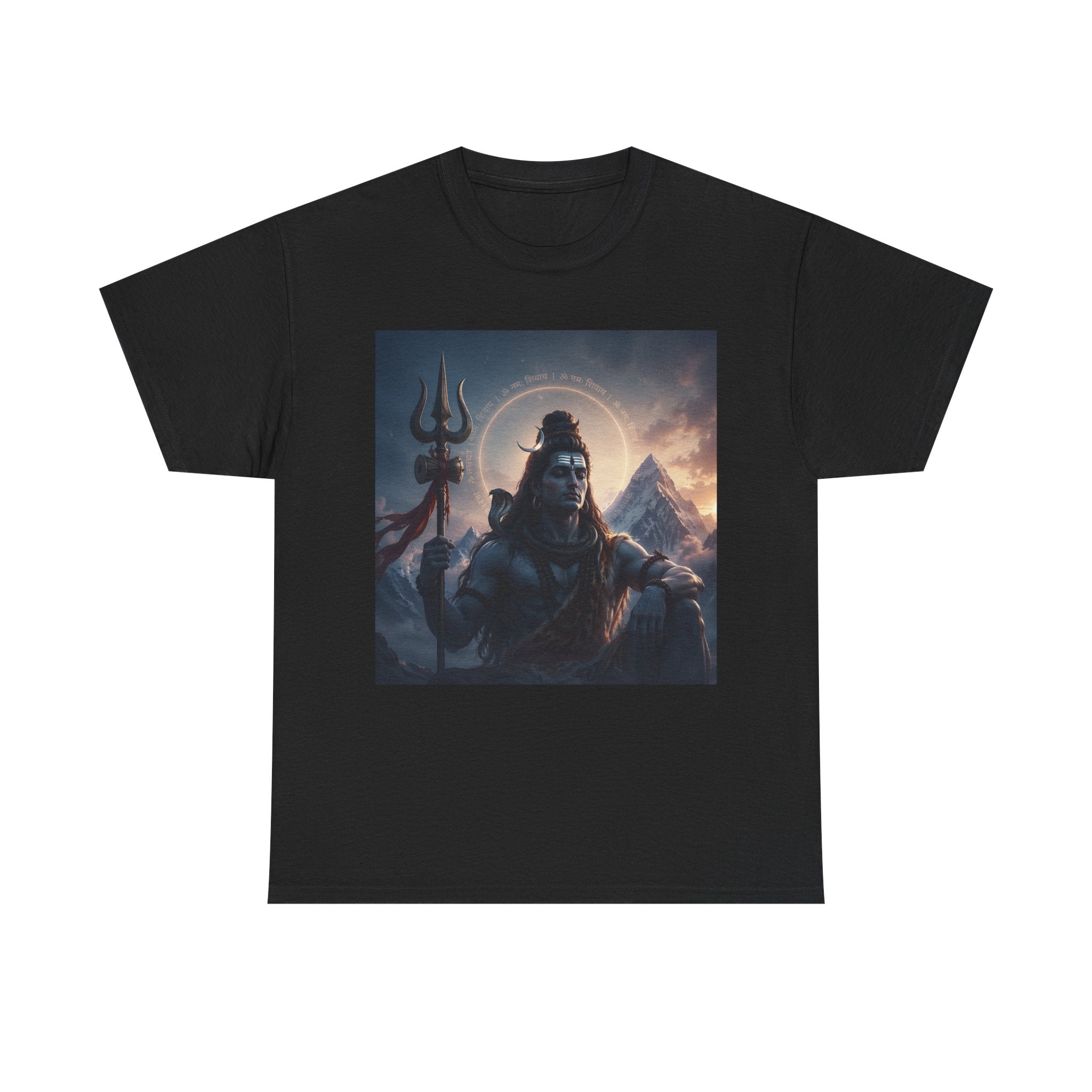 Shiva Mountain Portrait T-Shirt — Hindu Deity Art Tee