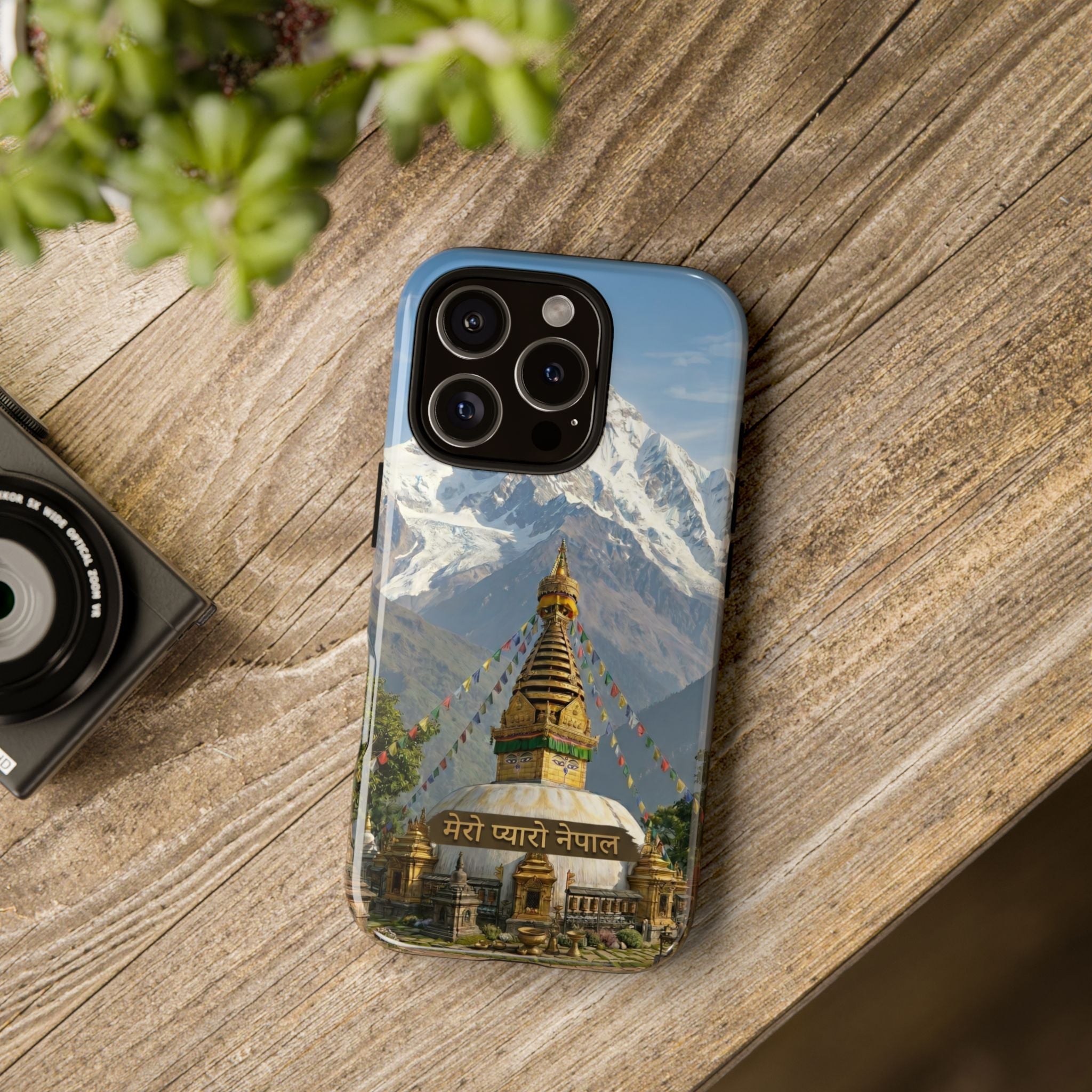 Phone Case - Himalayan Mountain & Stupa Tough Case (Durable Protective Phone Cover)