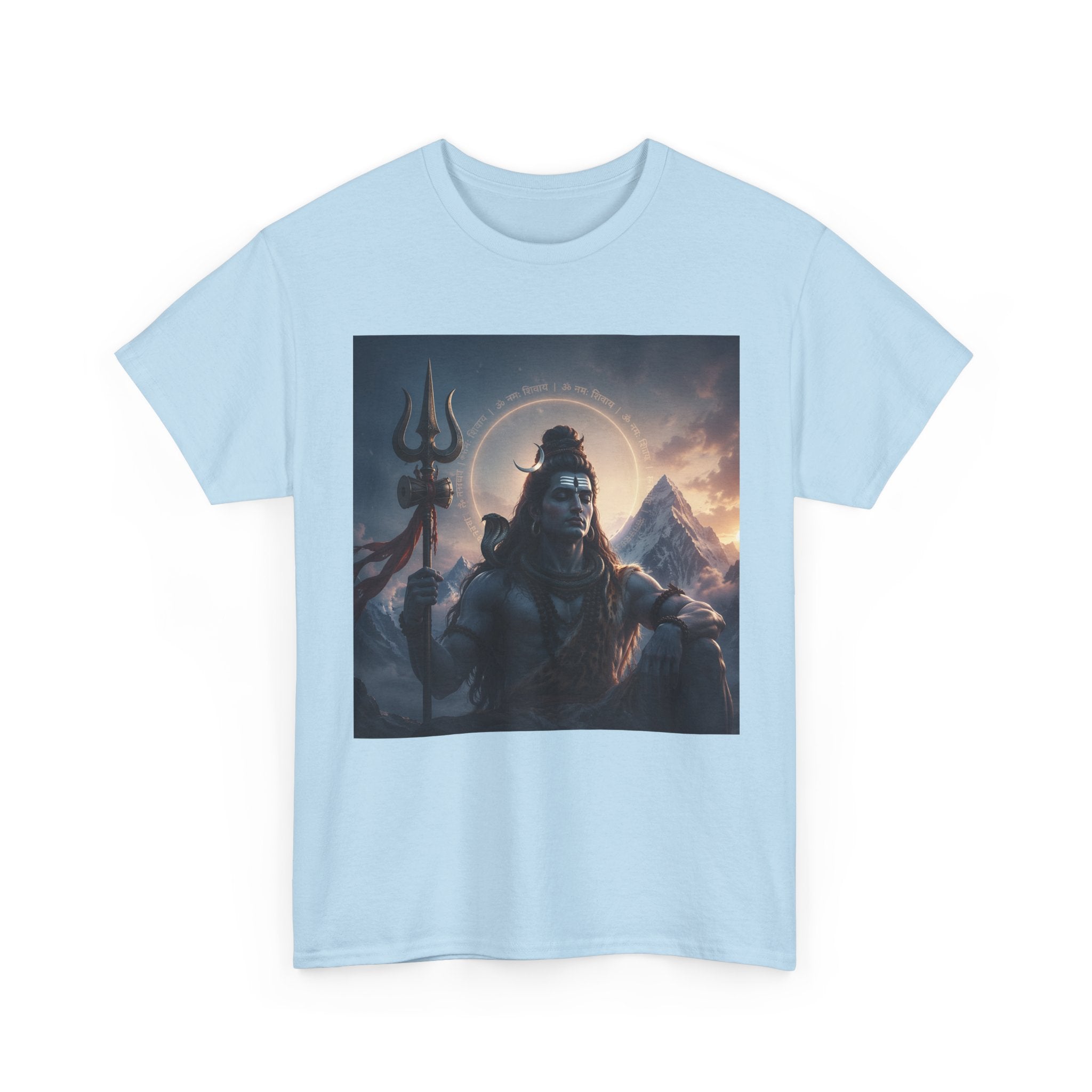 Shiva Mountain Portrait T-Shirt — Hindu Deity Art Tee