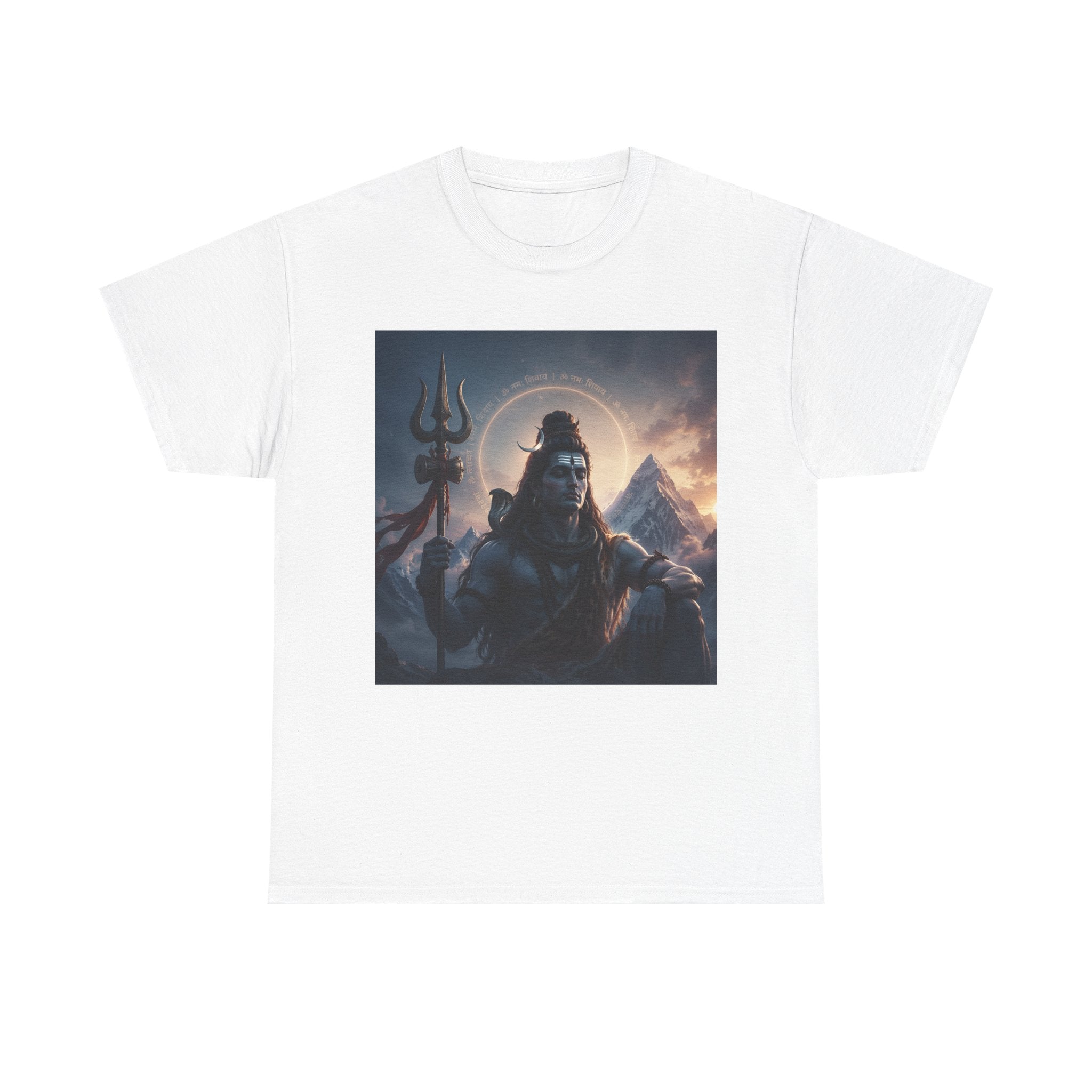 Shiva Mountain Portrait T-Shirt — Hindu Deity Art Tee