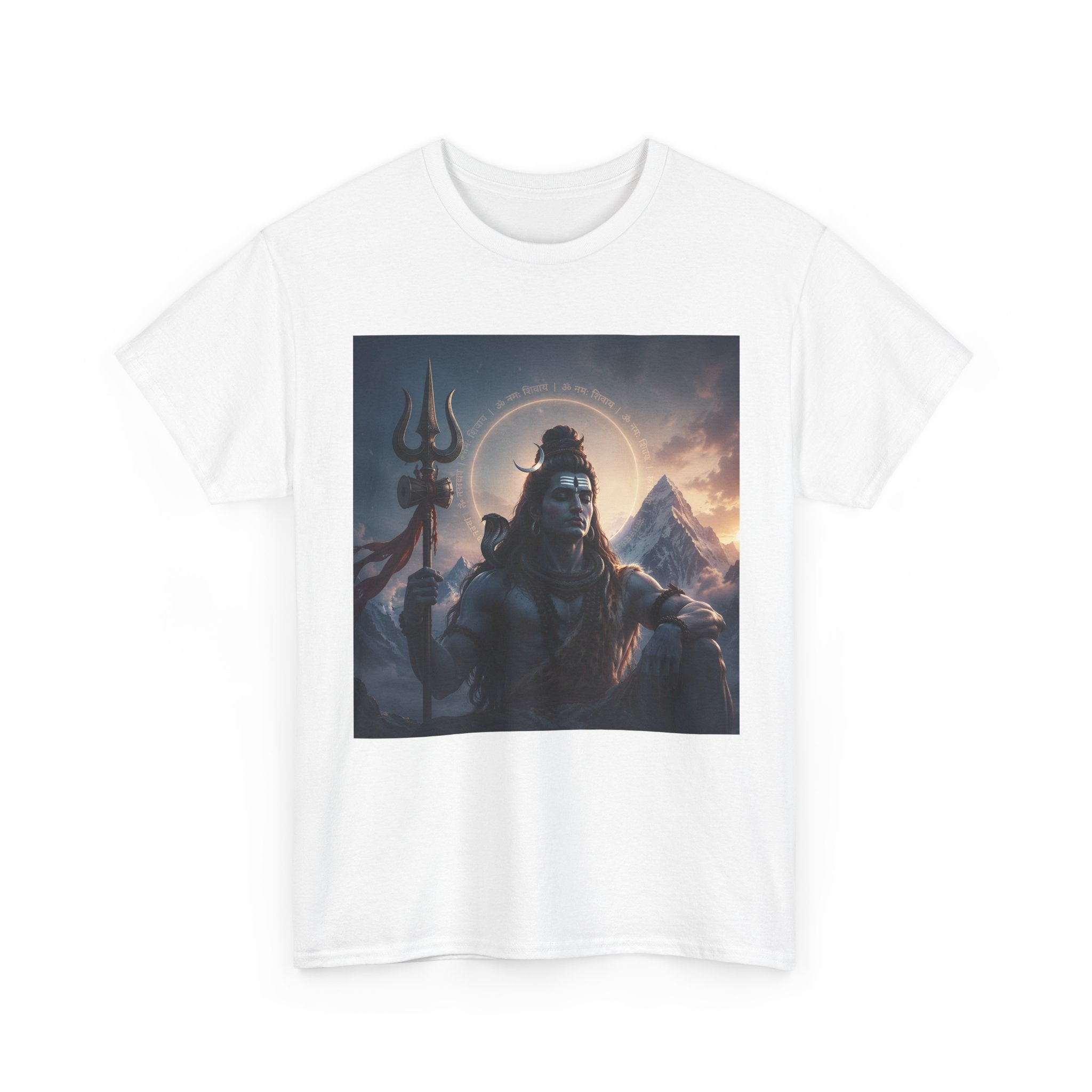 Shiva Mountain Portrait T-Shirt — Hindu Deity Art Tee