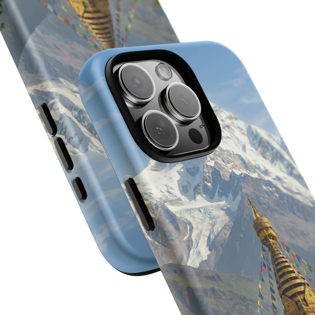 Phone Case - Himalayan Mountain & Stupa Tough Case (Durable Protective Phone Cover)