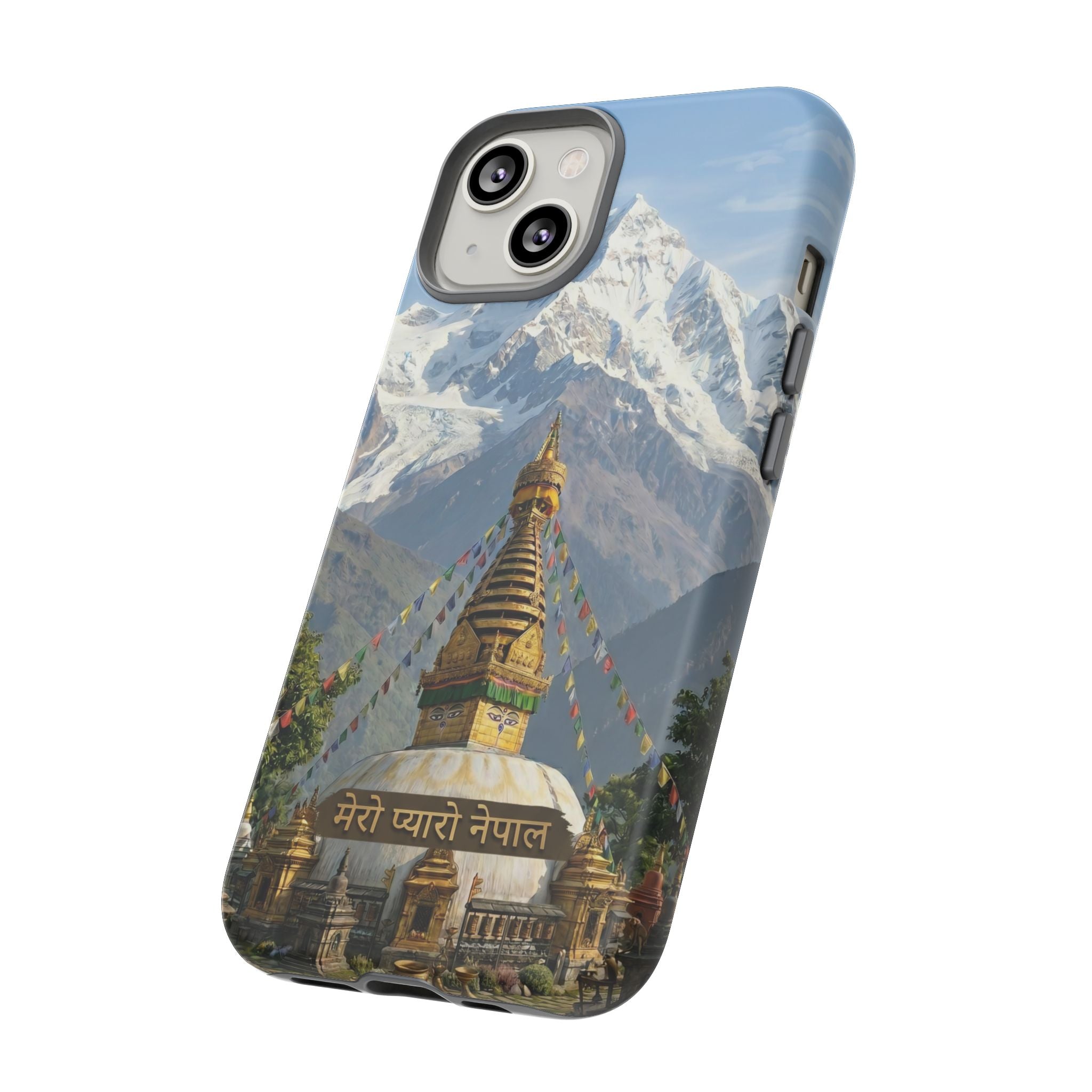 Phone Case - Himalayan Mountain & Stupa Tough Case (Durable Protective Phone Cover)