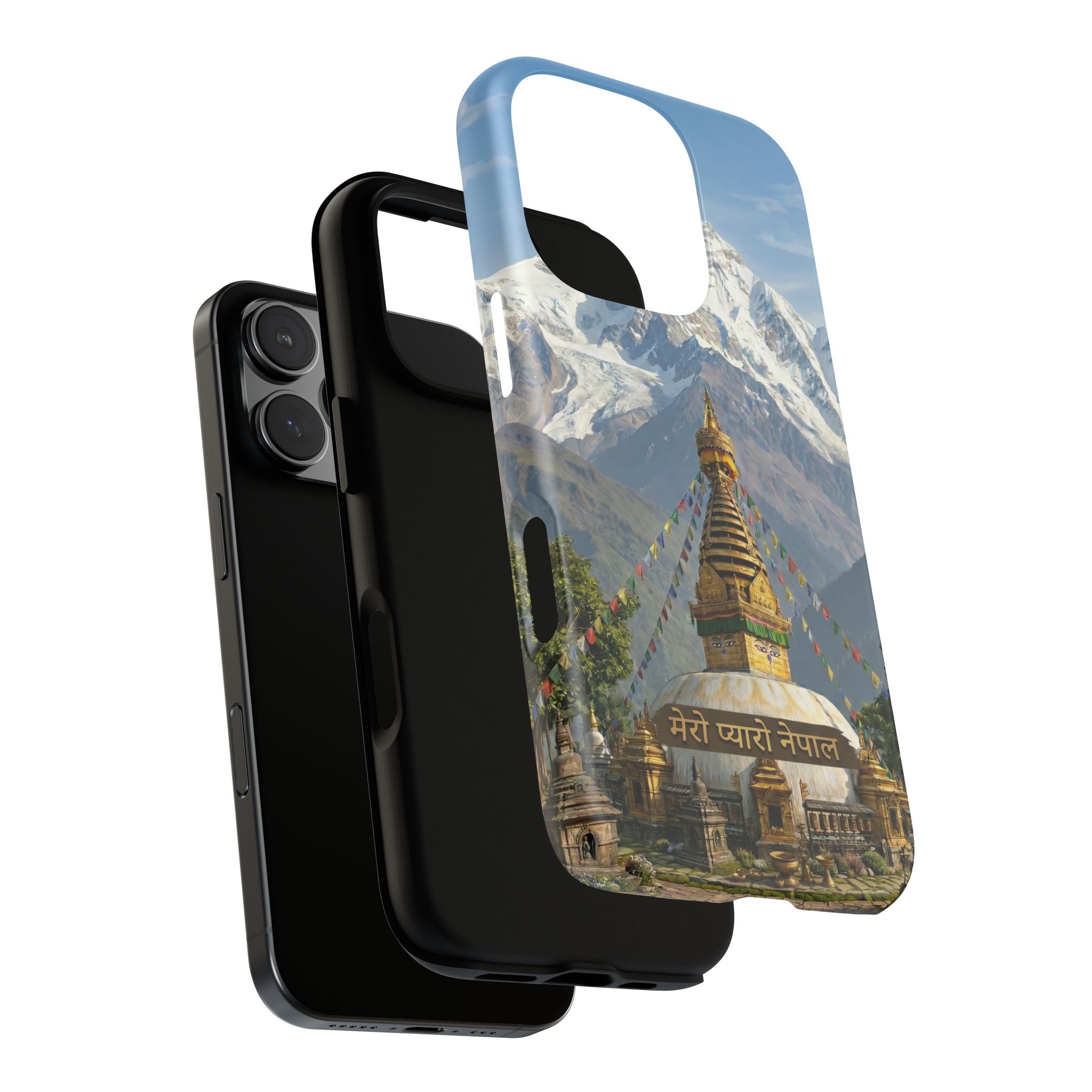 Phone Case - Himalayan Mountain & Stupa Tough Case (Durable Protective Phone Cover)