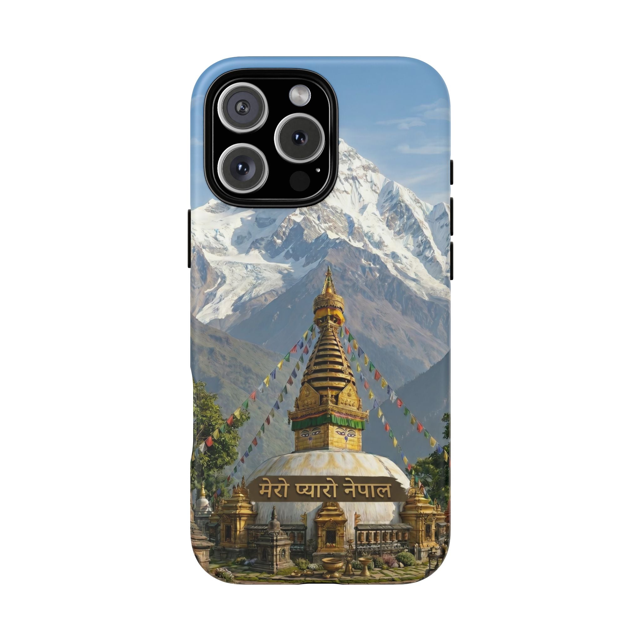 Phone Case - Himalayan Mountain & Stupa Tough Case (Durable Protective Phone Cover)