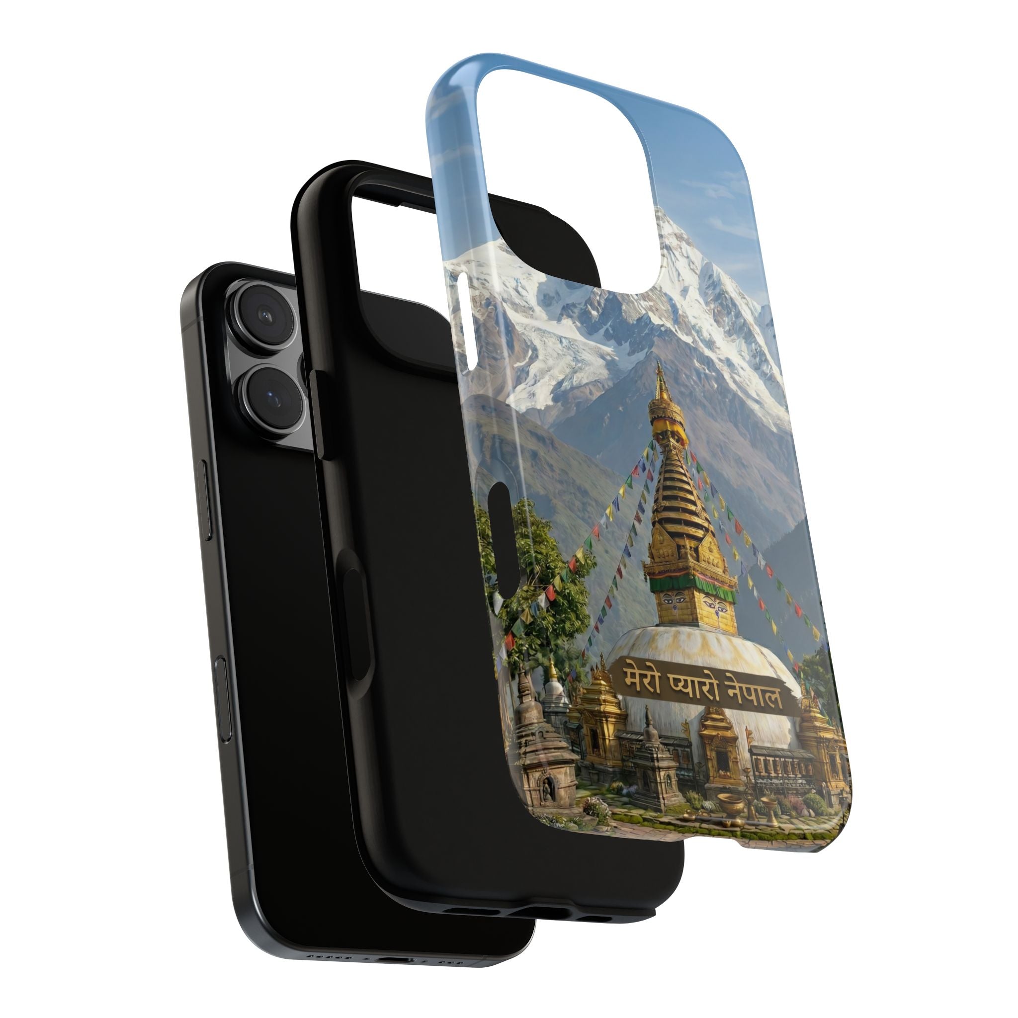 Phone Case - Himalayan Mountain & Stupa Tough Case (Durable Protective Phone Cover)
