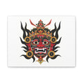 Majestic Bhairab Mask – Traditional Nepalese Guardian Art Matte Stretched Canvas Print — 1.25"