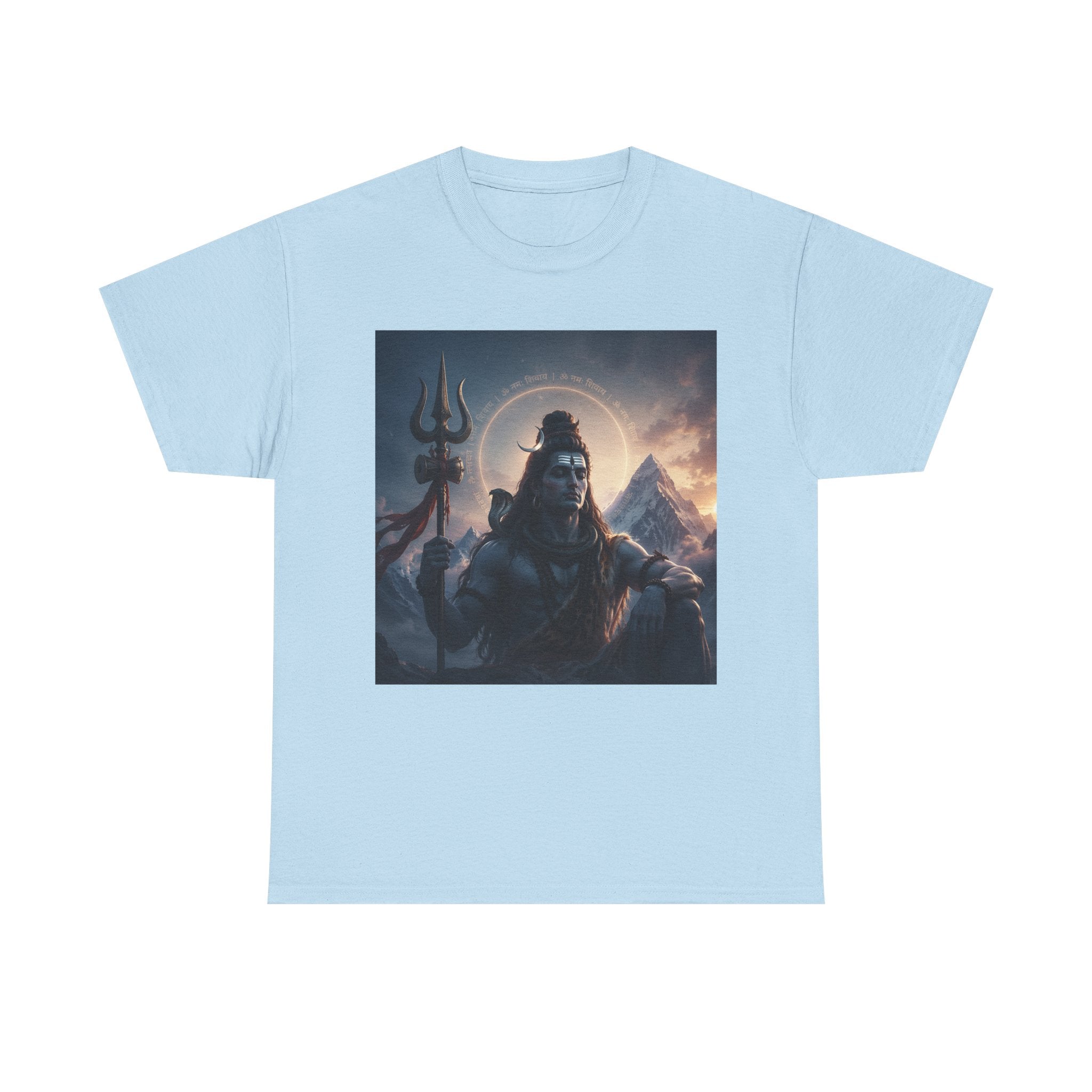 Shiva Mountain Portrait T-Shirt — Hindu Deity Art Tee