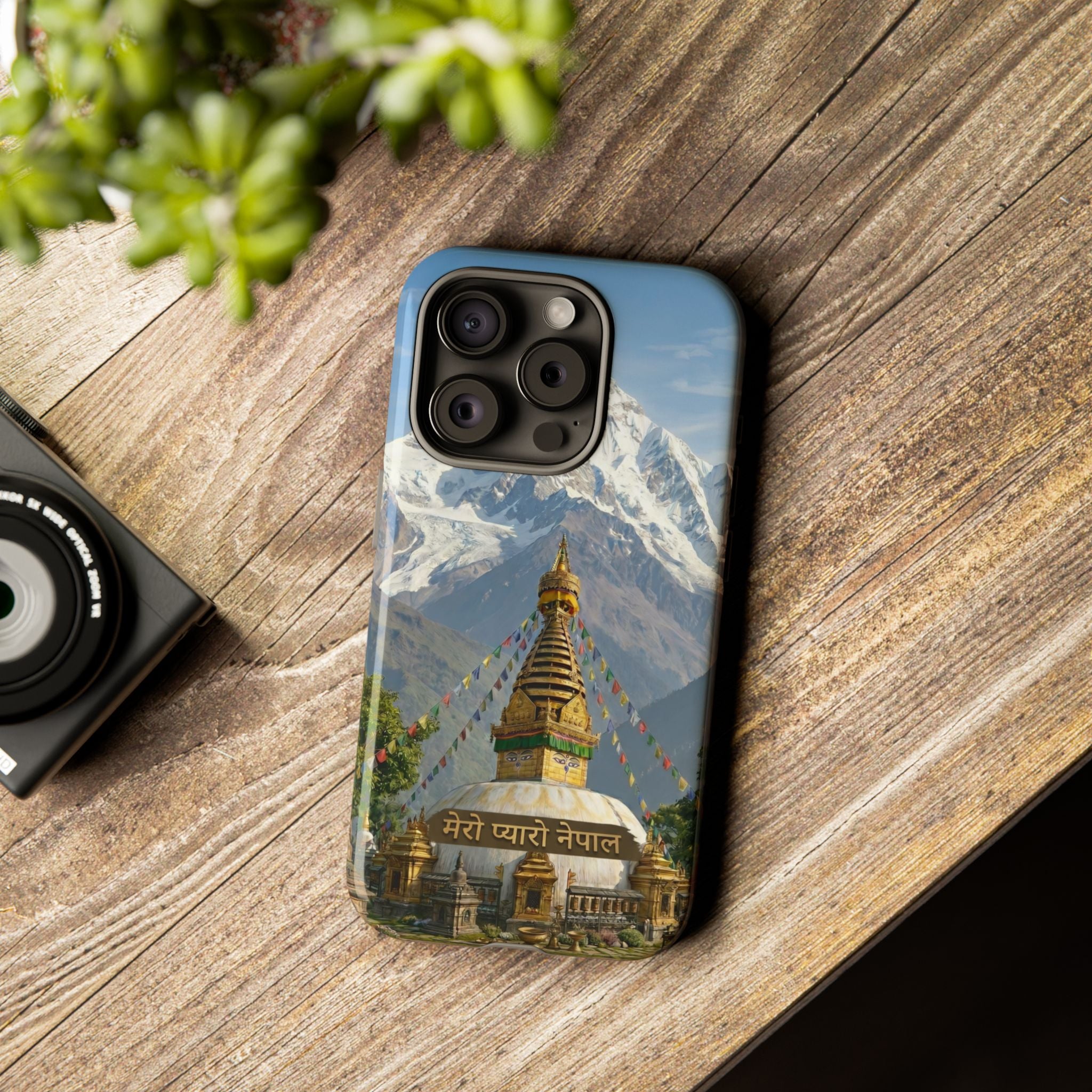 Phone Case - Himalayan Mountain & Stupa Tough Case (Durable Protective Phone Cover)