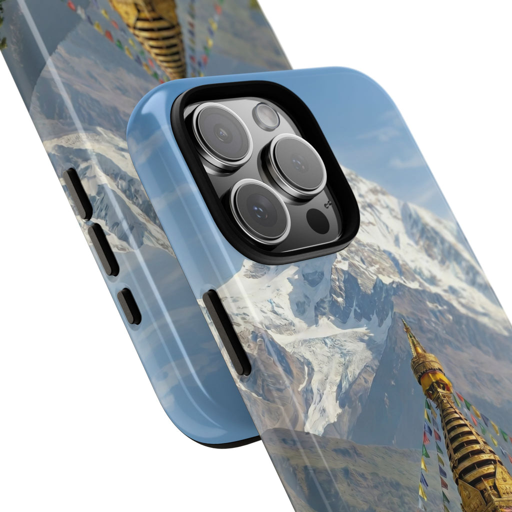 Phone Case - Himalayan Mountain & Stupa Tough Case (Durable Protective Phone Cover)