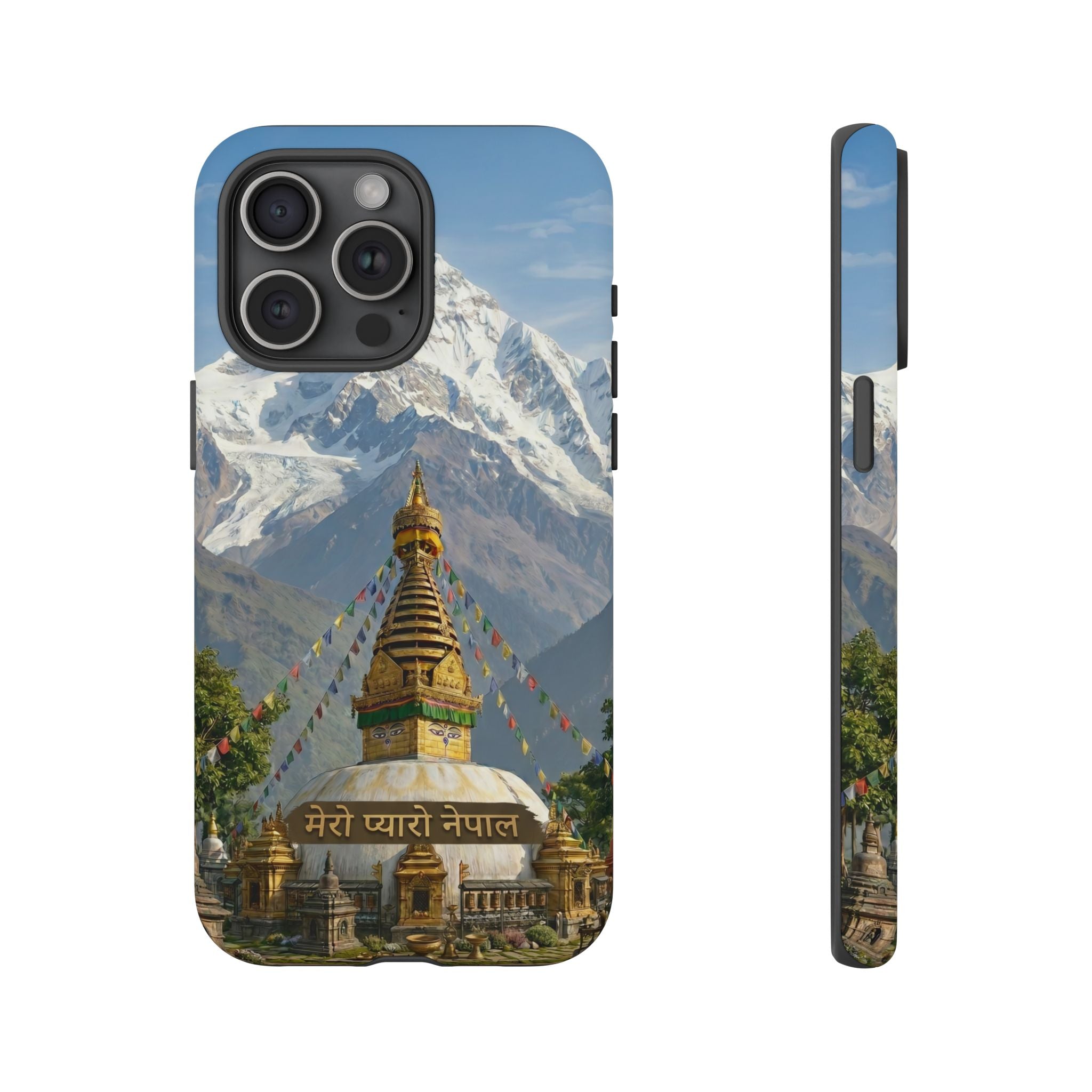 Phone Case - Himalayan Mountain & Stupa Tough Case (Durable Protective Phone Cover)