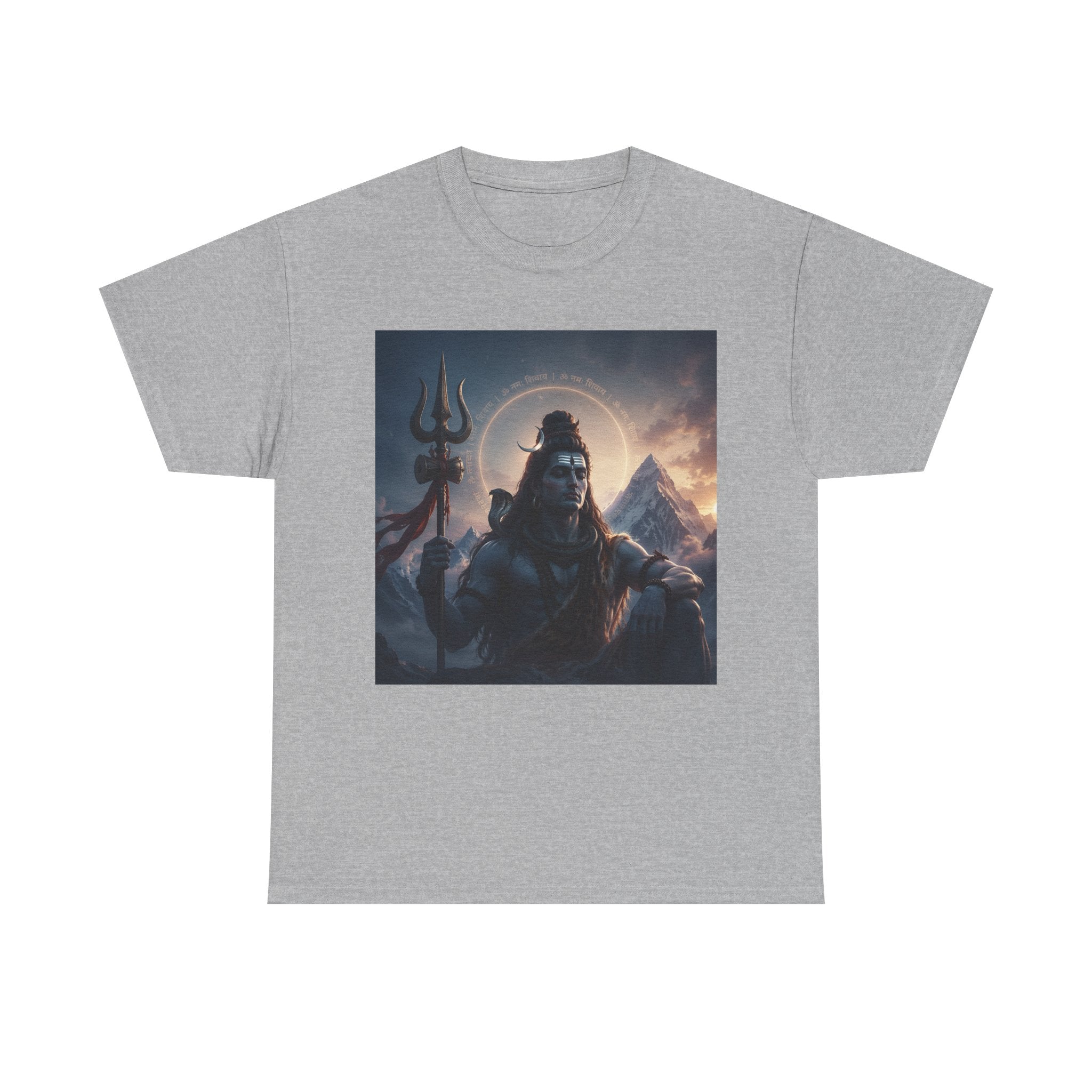 Shiva Mountain Portrait T-Shirt — Hindu Deity Art Tee
