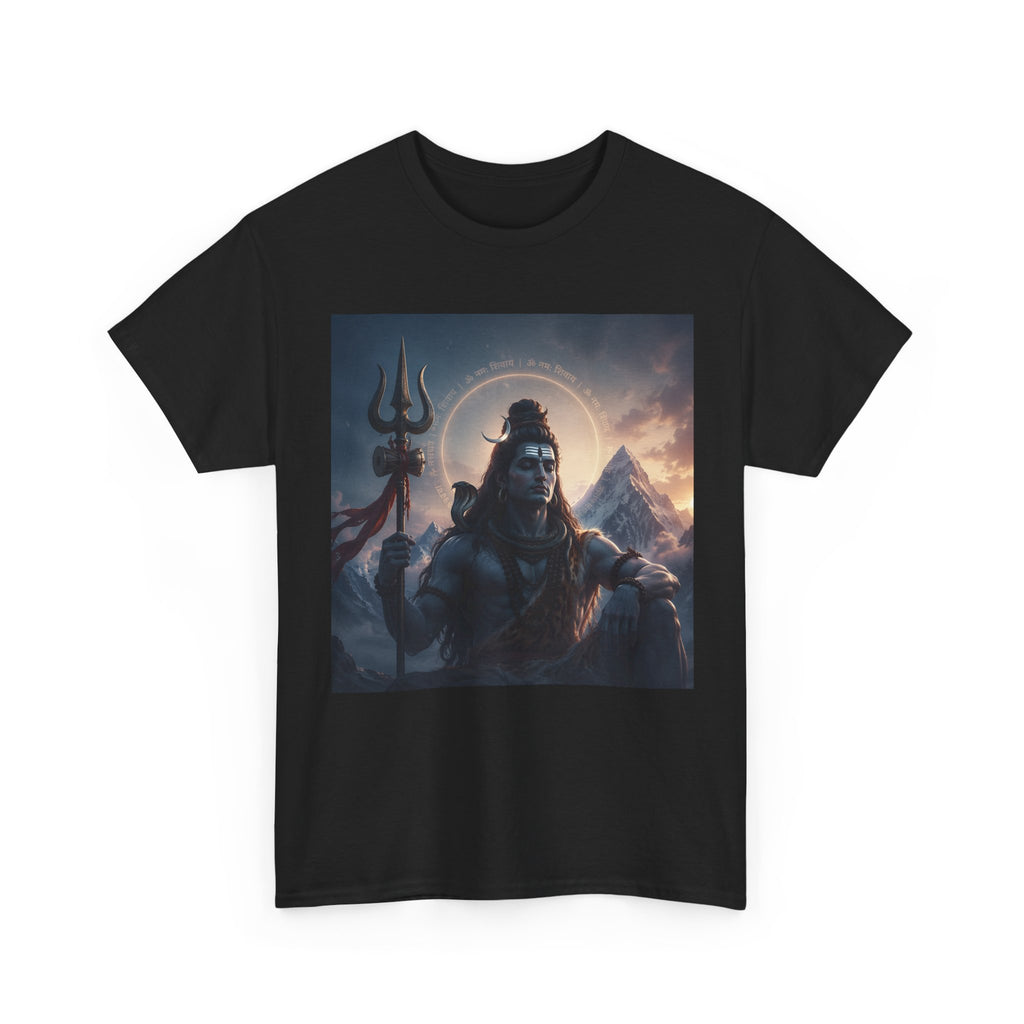 Shiva Mountain Portrait T-Shirt — Hindu Deity Art Tee