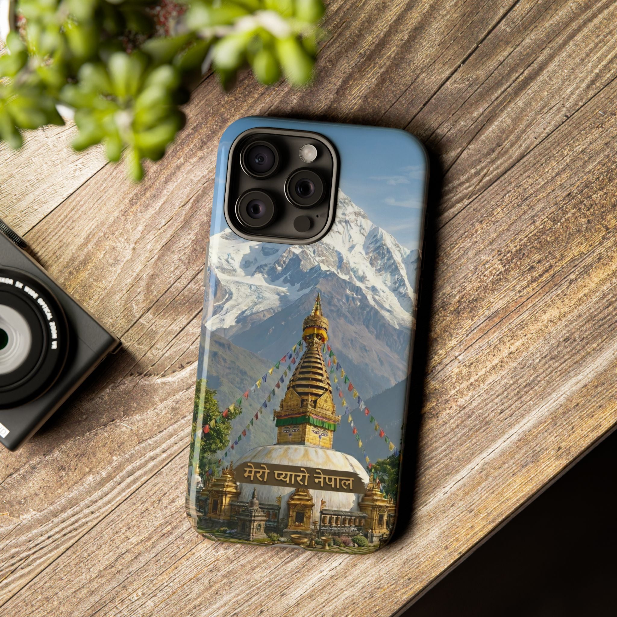 Phone Case - Himalayan Mountain & Stupa Tough Case (Durable Protective Phone Cover)