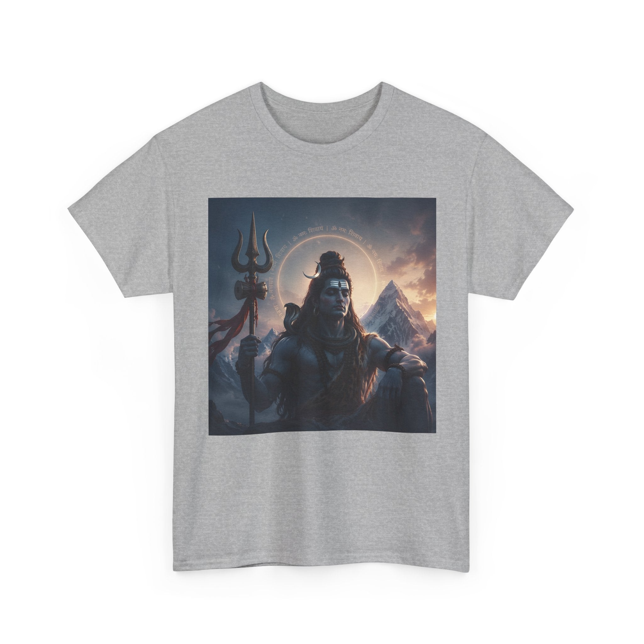 Shiva Mountain Portrait T-Shirt — Hindu Deity Art Tee