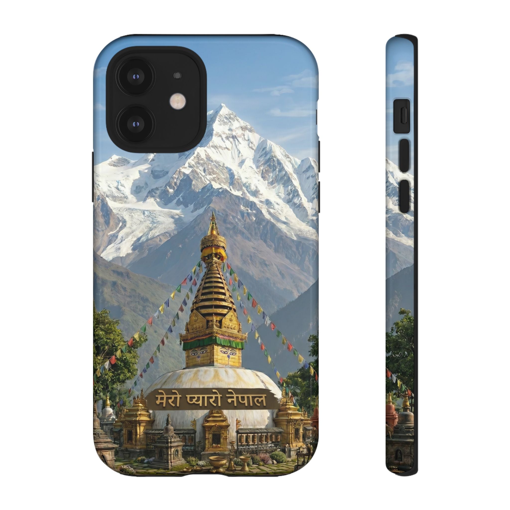 Phone Case - Himalayan Mountain & Stupa Tough Case (Durable Protective Phone Cover)
