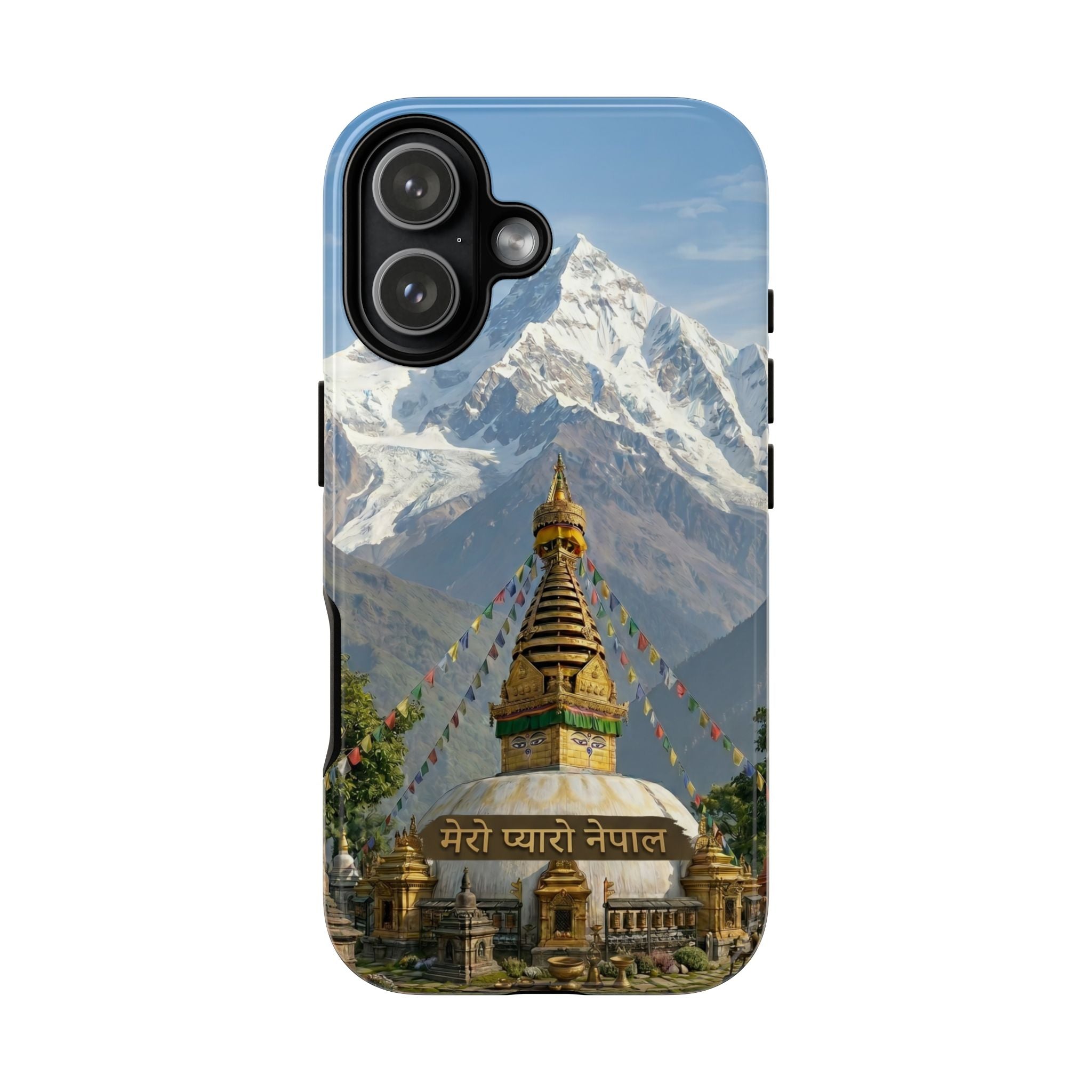 Phone Case - Himalayan Mountain & Stupa Tough Case (Durable Protective Phone Cover)
