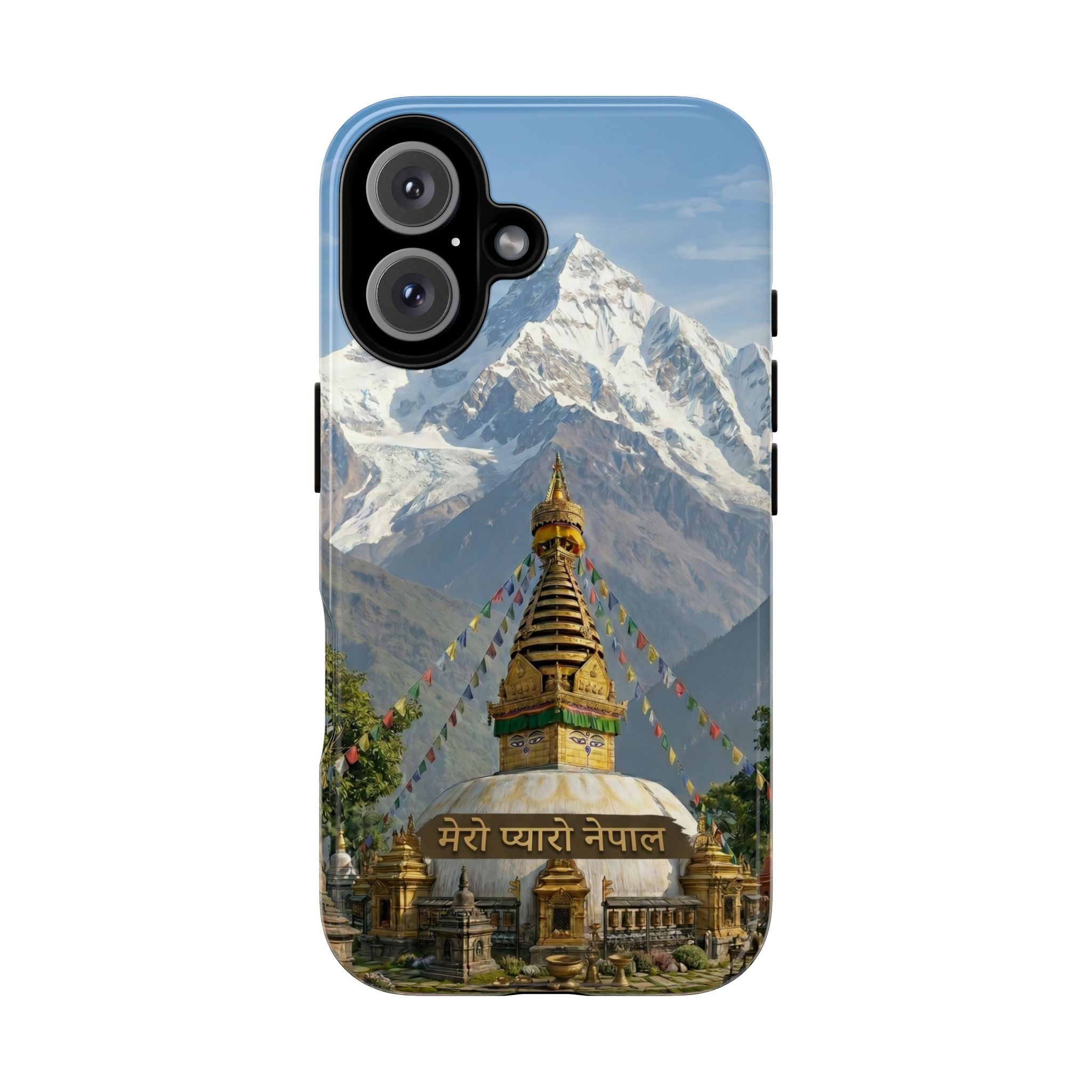 Phone Case - Himalayan Mountain & Stupa Tough Case (Durable Protective Phone Cover)