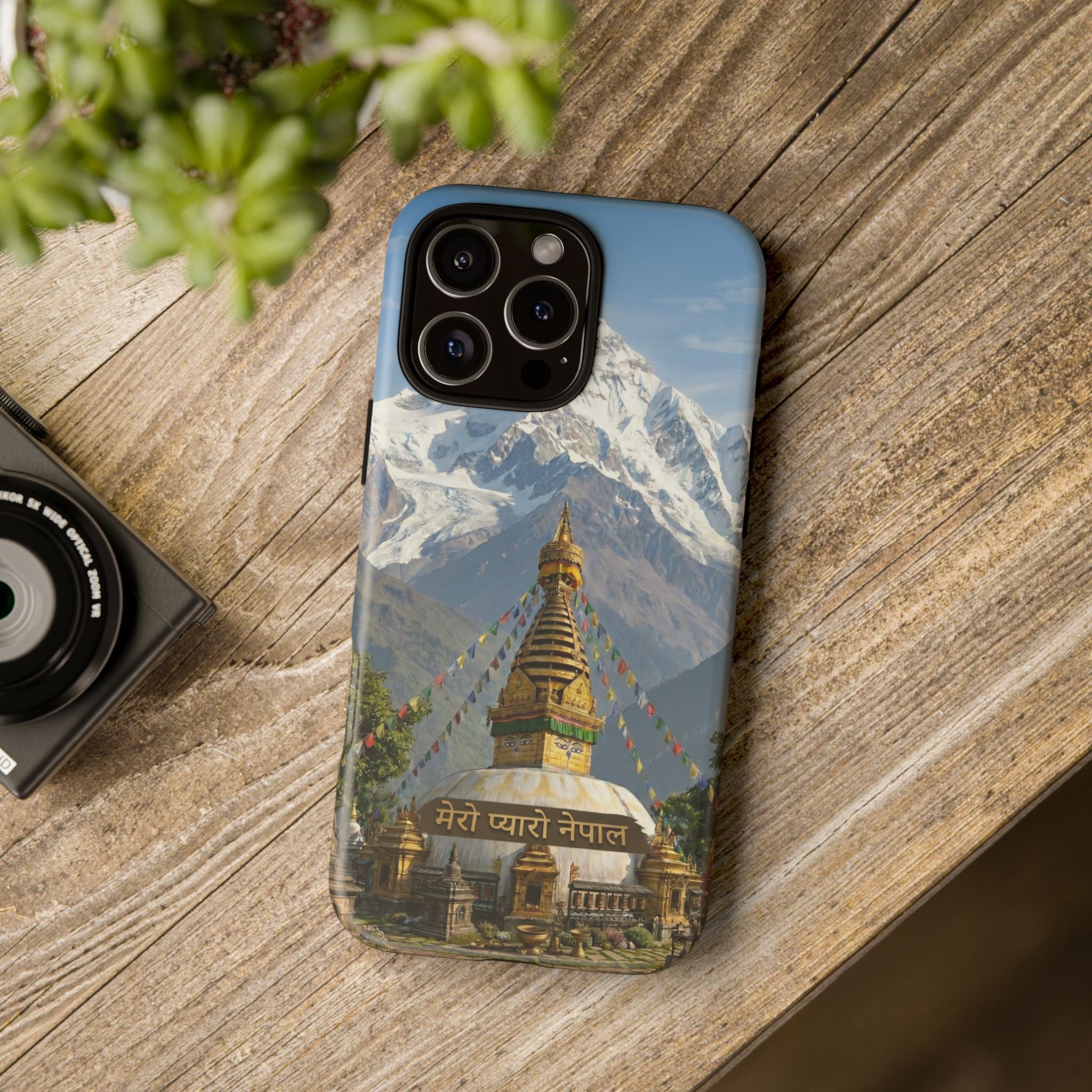 Phone Case - Himalayan Mountain & Stupa Tough Case (Durable Protective Phone Cover)