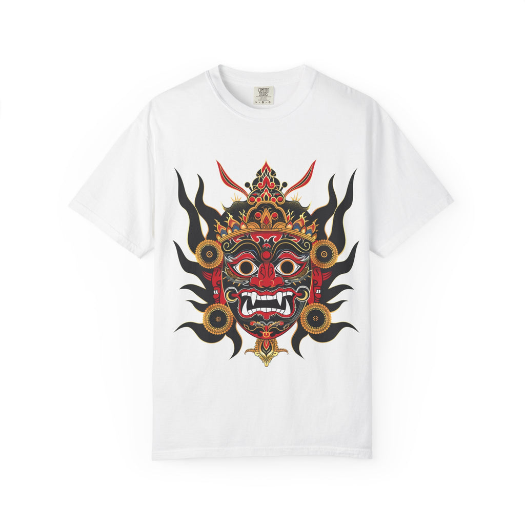 Lakhey Heritage T-Shirt – Nepal Cultural Mask Design (Premium Edition)