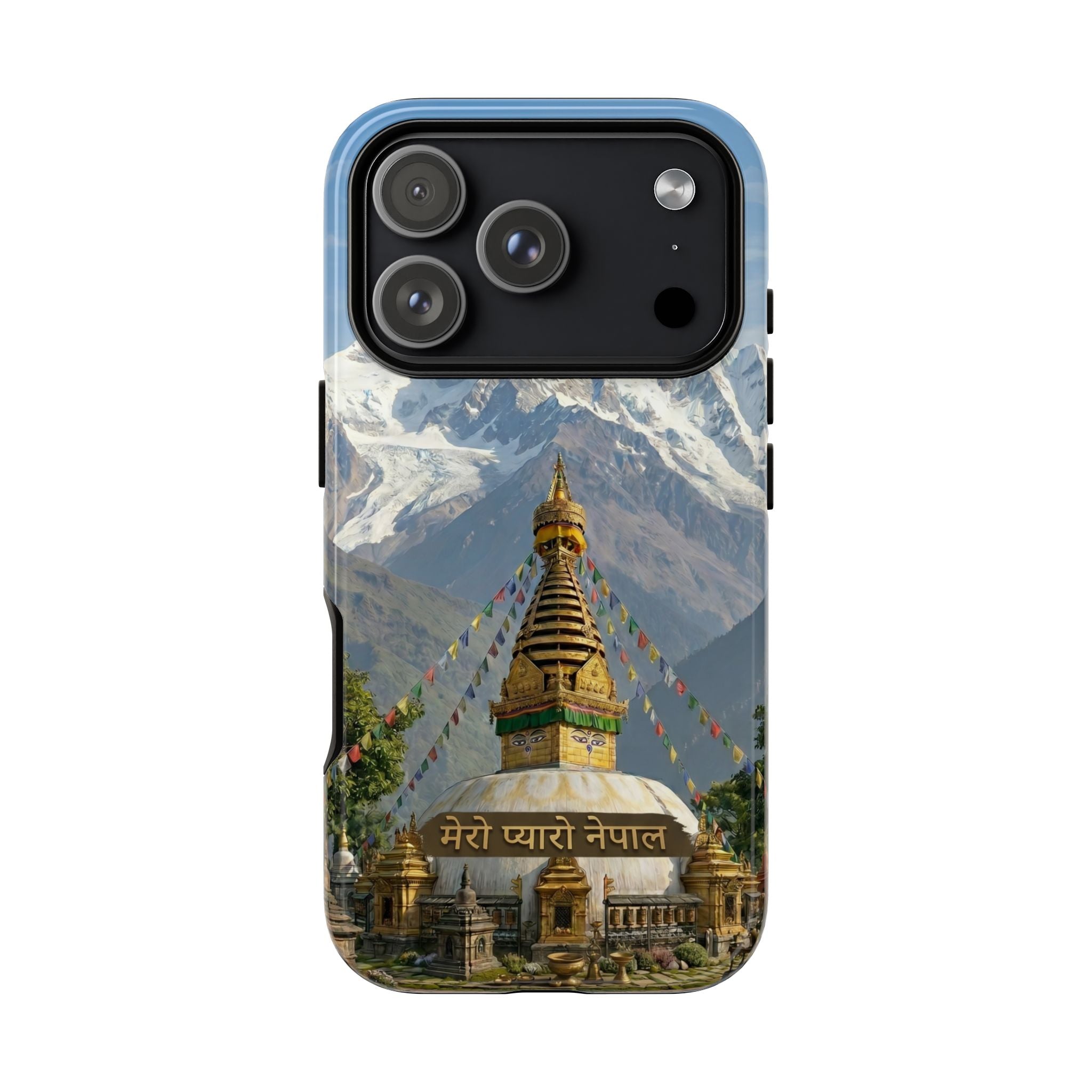 Phone Case - Himalayan Mountain & Stupa Tough Case (Durable Protective Phone Cover)